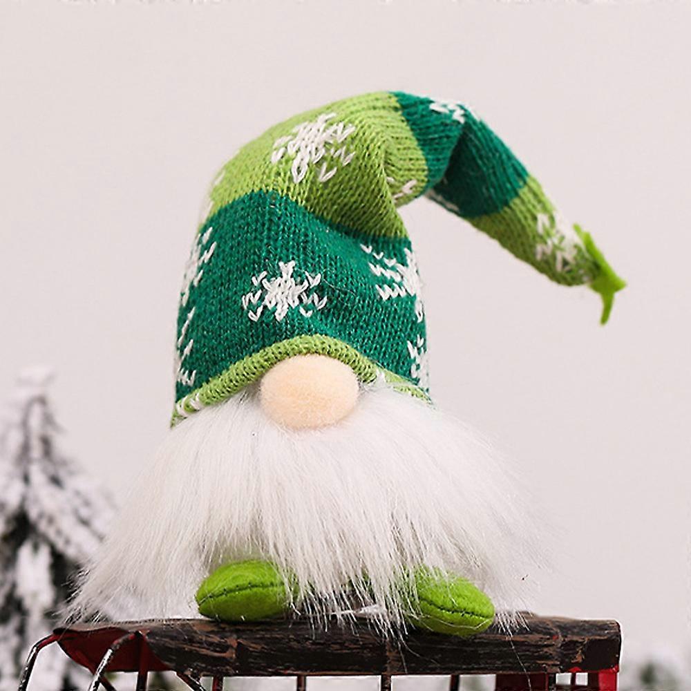Christmas Knitted LED Dwarf Elf Dwarf Doll Toy Xmas Decoration Party Light Up Home Ornament Gift