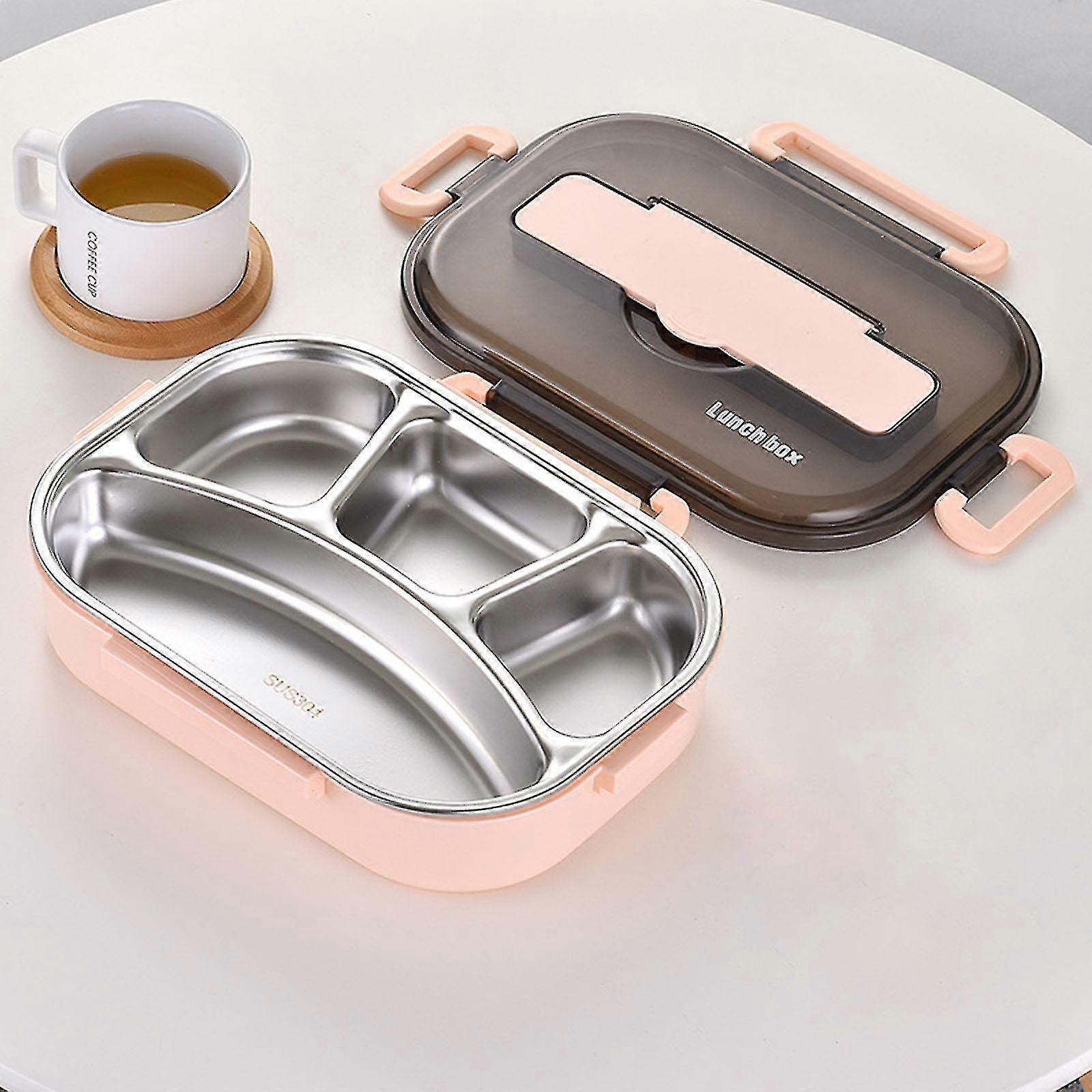 Thermal Insulation Bento 4 Cells Lunch Box Tableware Set Portable Lunch Box Student Lunch Box