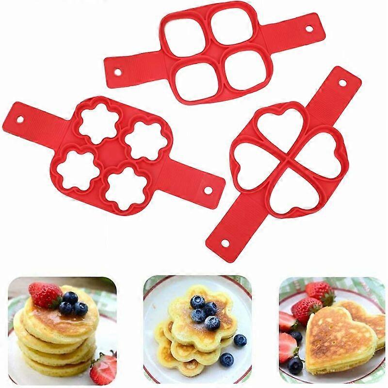 Non-Stick Silicone Pancake Mold Kitchen Tool Ring Maker Silicone Baking Cak