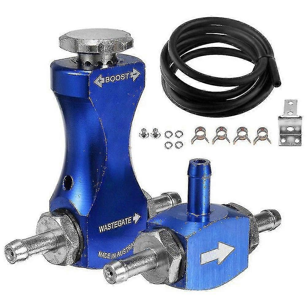 Auto Pressurize Car Adjustable Vehicle Regulating Manual Turbo Boost Controller (color: azul)