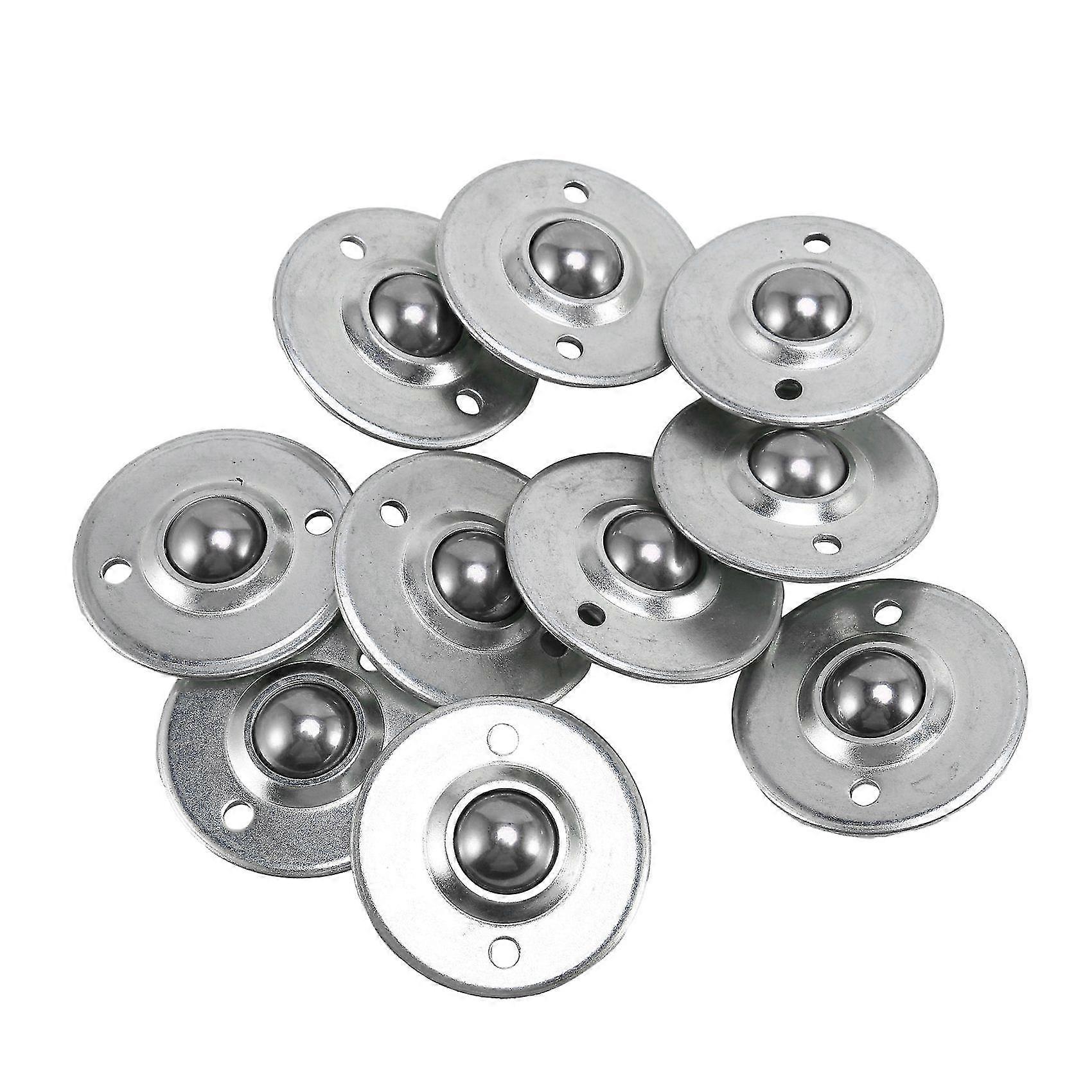 10Pcs -16B 5/8 pouce Roulement en acier Rouleau Ball Bride Convoyeur Unité de transfert