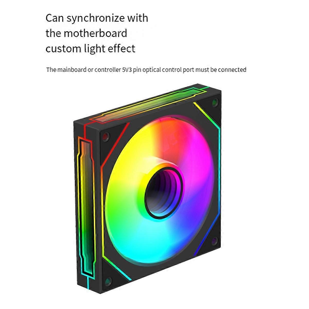 Chassis Cooling Fan Desktop Computer Host Cooling Fan Desktop Host Cool Lighting ARGB Chassis