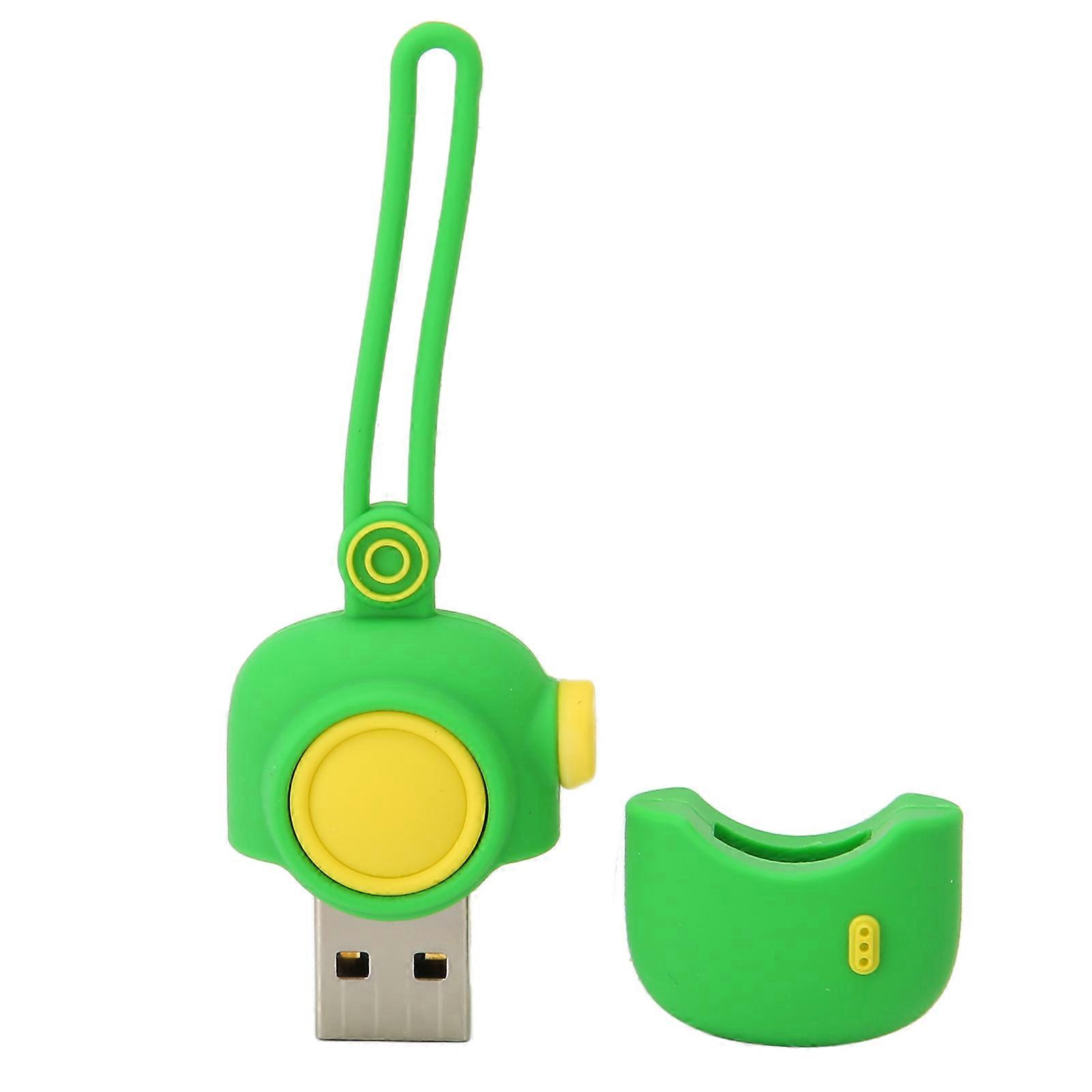 Tecknad U-disk med stöd för hot-swap plug and play USB2.0 flash-disk USB-minne för mobiltelefondator grön 128G