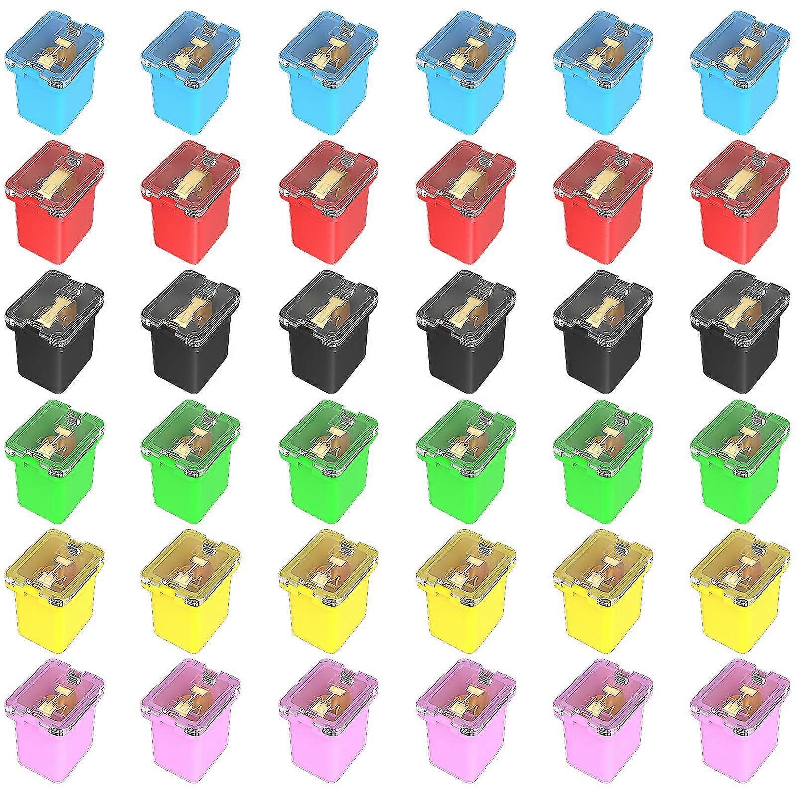Daiertek 36pcs Jcase Fuse Kit d’assortiment Automobile Boîte à profil bas en forme de micro cartouche fusibles pour Toyota Pickup Trucks Voitures