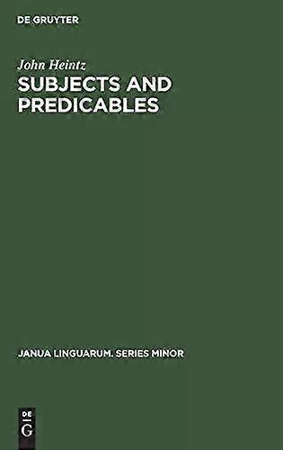 Subjects And Predicables