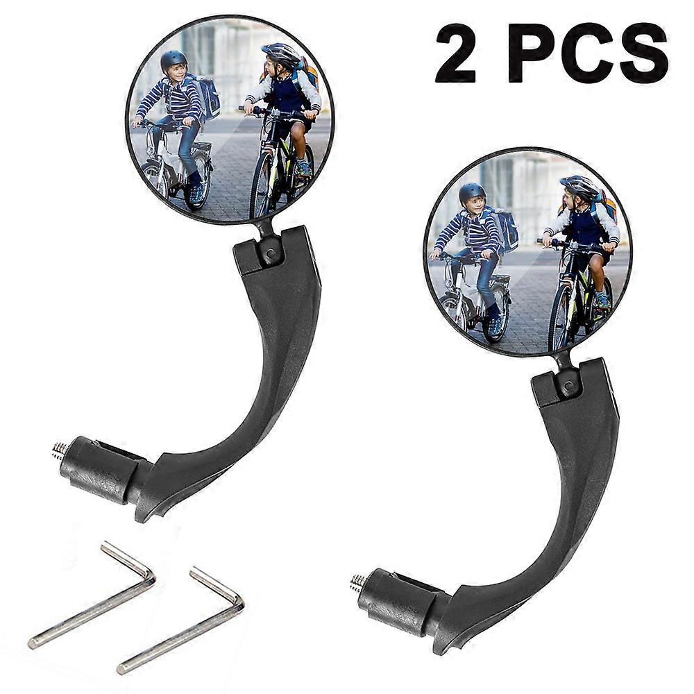 Bike Mirrors Handlebar Rearview Mirror, Adjustable Bar End Bike Mirror, Rotatable Bicycle Mirrors for Handlebars