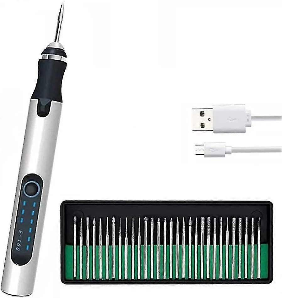 Profession Engraving Pen, Usb Rechargable Engraving Machines With 30bits