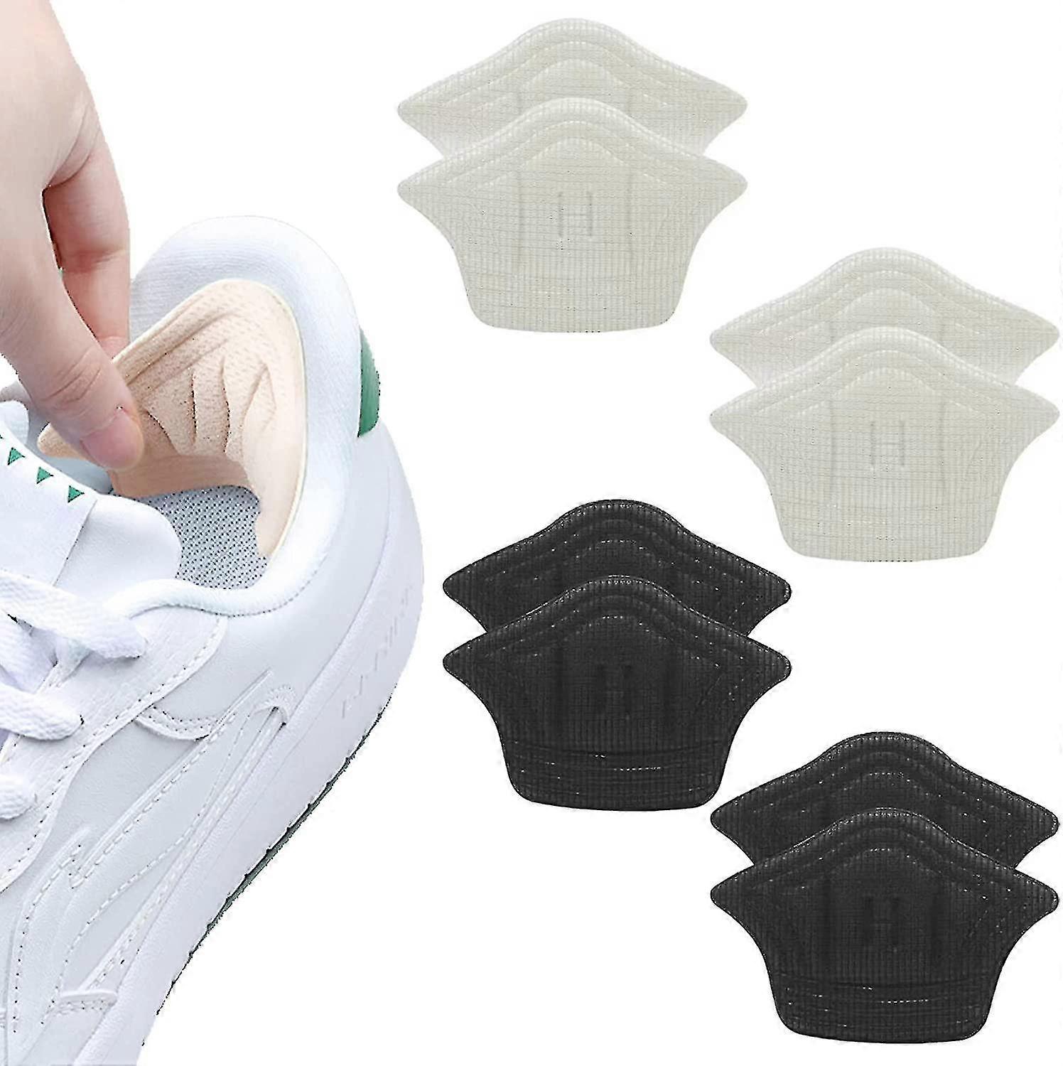 Çok Büyük Ayakkabılar İçin 4 Çift, Kendinden Yapışkanlı Topuklular, Ampullere Karşı Topuk Koruması (9mm)