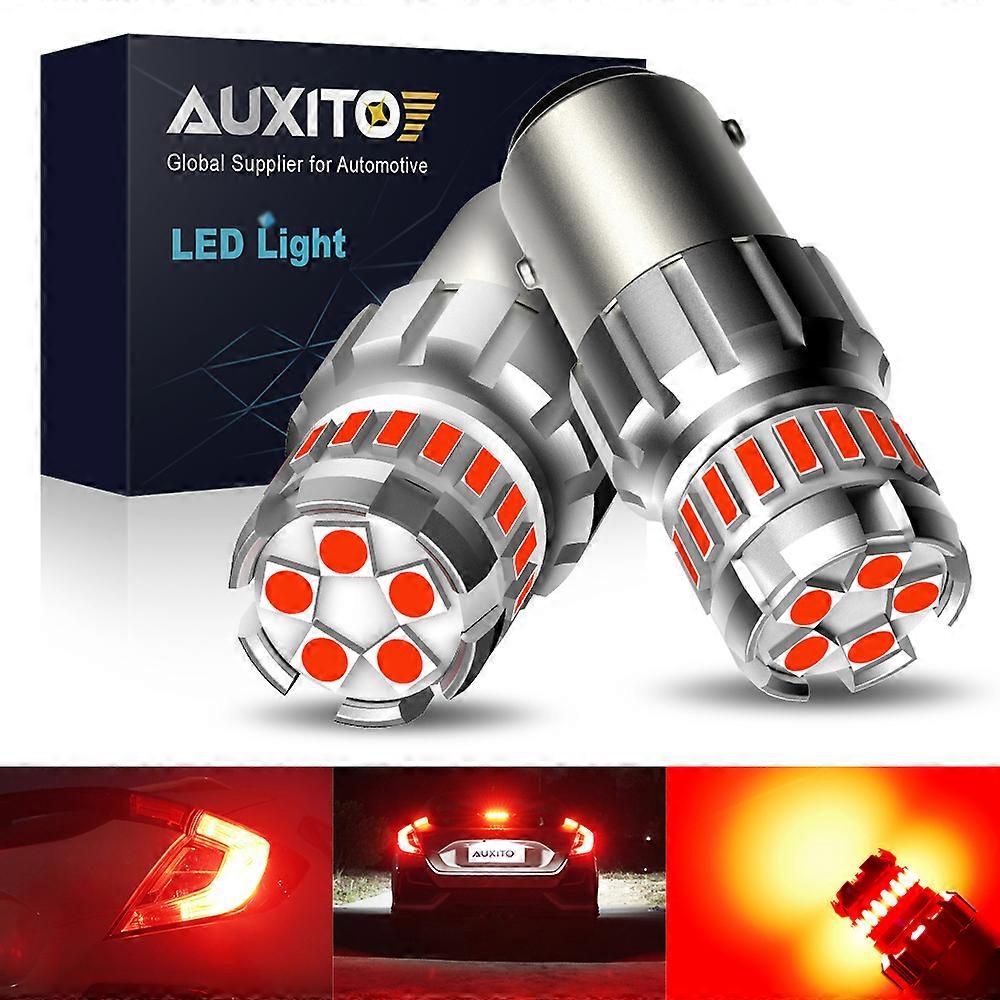 AUXITO 2Pcs 1157 P21/5W LED Bulb P21W BA15S 1156 7506 BAY15D LED Brake car lights Reverse Lamp DRL Super Bright car lights Red White