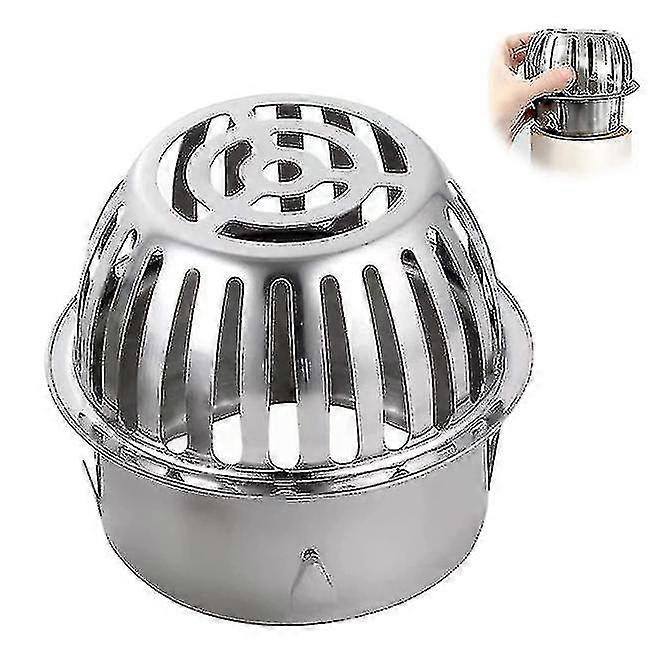 Rännskydd Golvbrunn i rostfritt stål, 1 stycke rännbladskydd Nedrör, rostfritt stål bladfångargaller för avloppsrör, dun