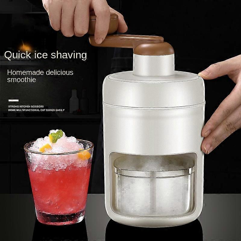 1Pcs Portable Hand-Shaved Ice Machine Household Small Ice-Crushing Machine Homemade Ice Cream Shaved Ice Cool Summer