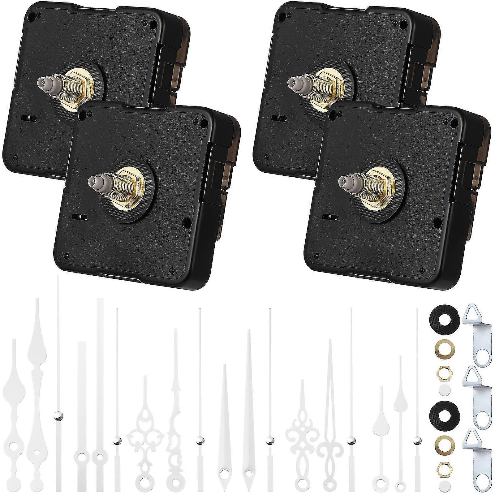 4 Sets Clock Movement Mechanisms With Pointers Diy Clock Repair Replacement Parts