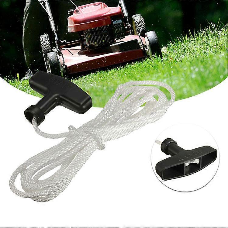 Lawn mower pull handle Pull cord for lawn mower 16.4 Ft Universal Lawn mower Trimmer Pull Handle Starter Rope Cord Garden Machine Fitting - Mower pull