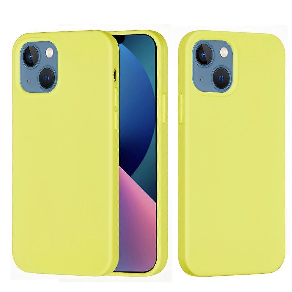 For iPhone 14 Plus Solid Color Silicone Phone Case