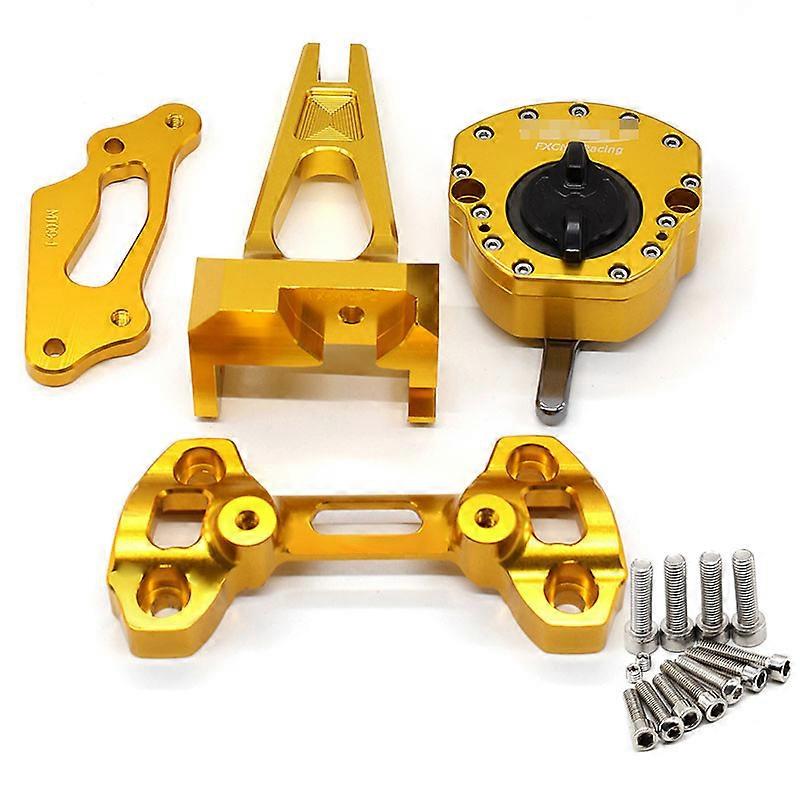 Fr ימאהה MT-09 FZ09 MT FZ 09 MT09 2014 2015 2016 2017 2018 2019 2020 CNC אלומיניום Lenkung Dmpfer Halterung מונטאז ' סט