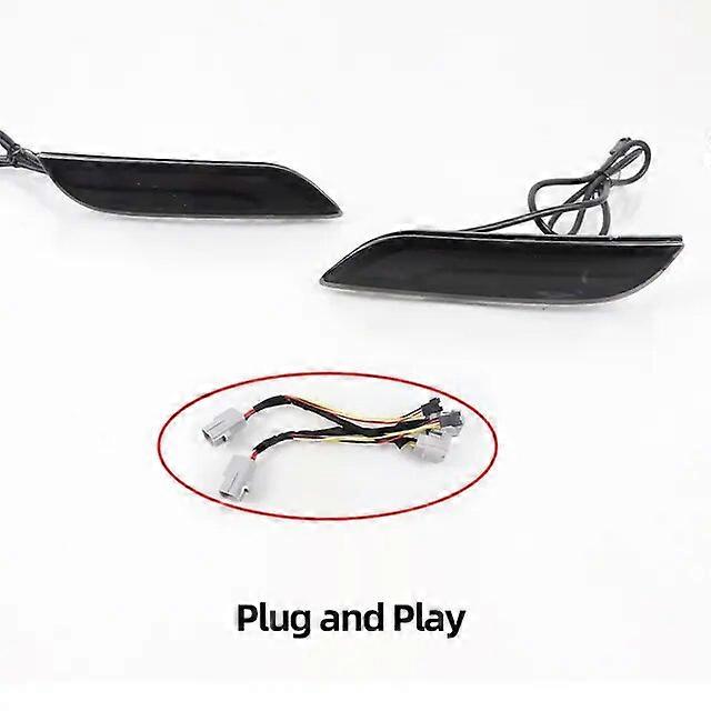 CSCSNL 1 Set LED Reflector For Toyota Camry 2018 2019 2020 Rear Bumper Tail Light Turn Signal Lamp Rear fog lamp Plug and play