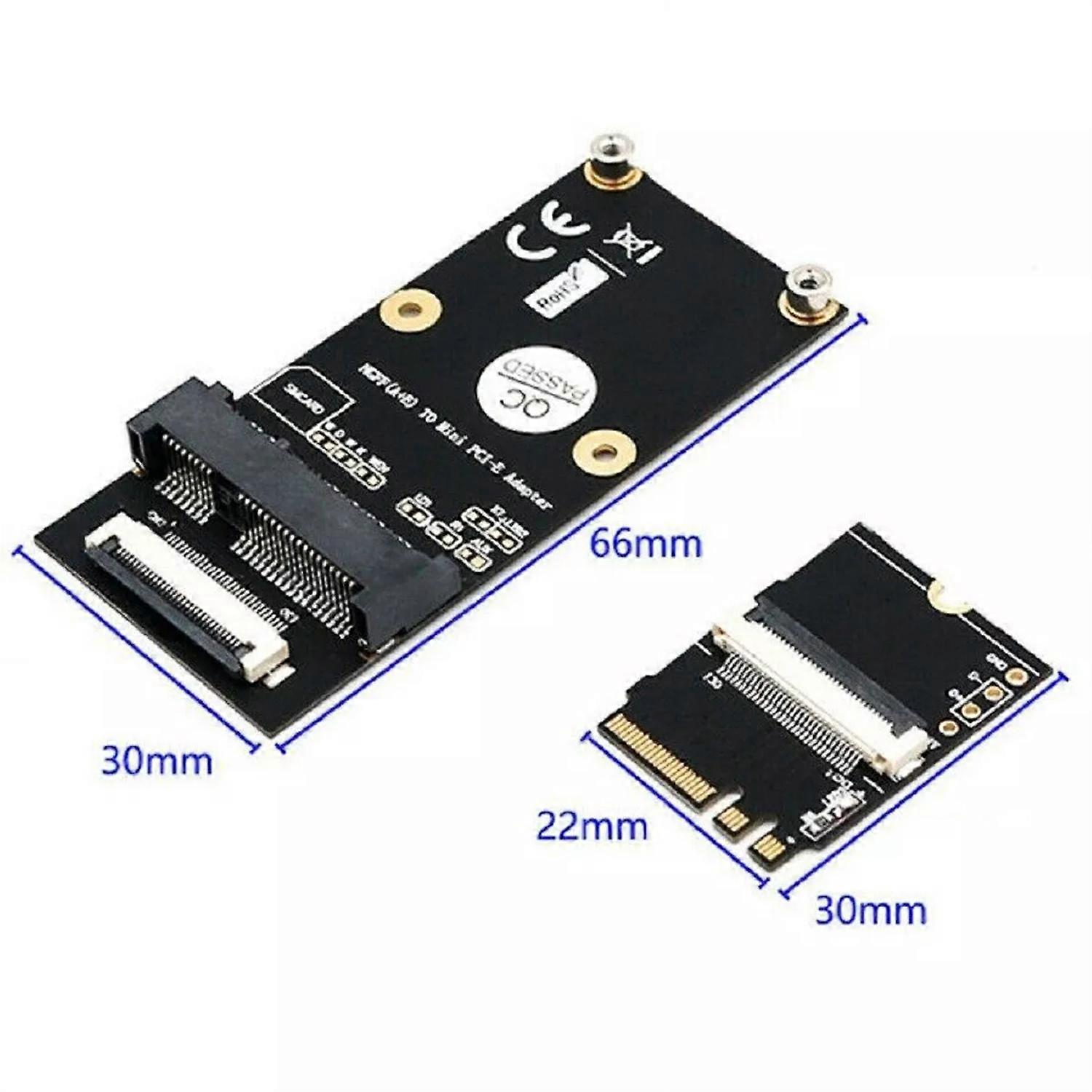 NEW M.2 (NGFF) key A/E/A+E to Mini PCI-E Adapter with FFC Cable Case