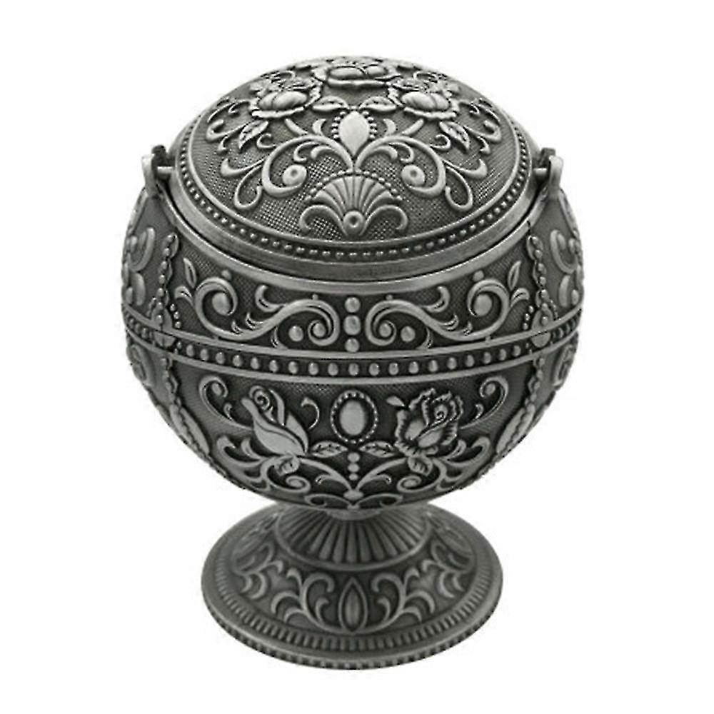 Deodorant large ashtray with cover 1 piece black