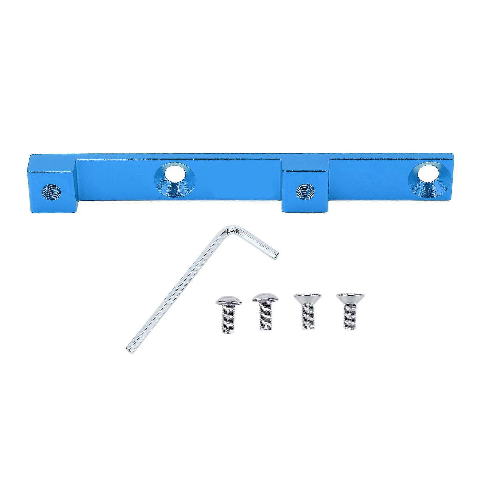 Blue Double Holes Bicycle Water Bottle Cage Hole Adjuster with Vacuum Plating Process