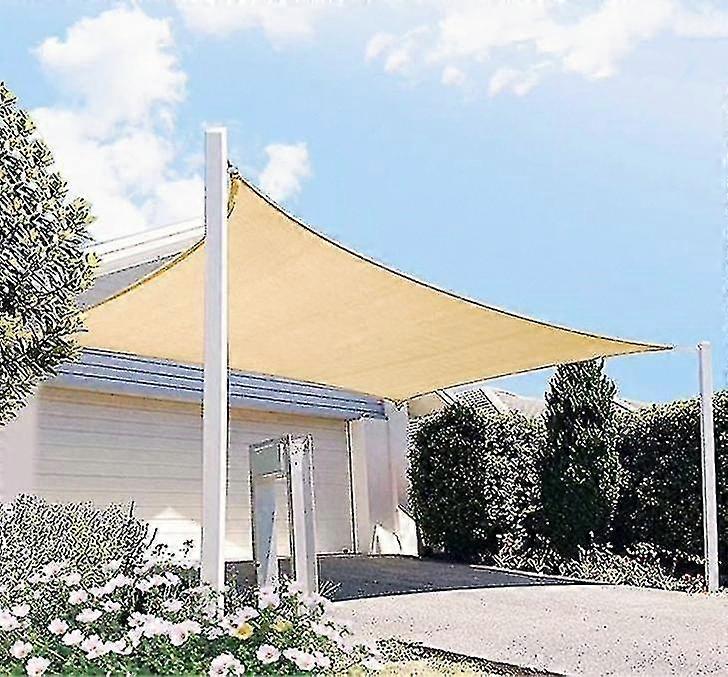 Sun Shade Sail Rectangle Uv Block Waterproof Polyester Canopy_