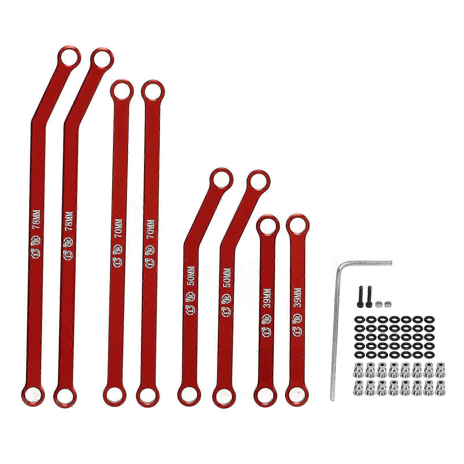 124 RC Crawler Car High Clearance Aluminium Alloy Front Links Set compatible with AXIAL SCX24