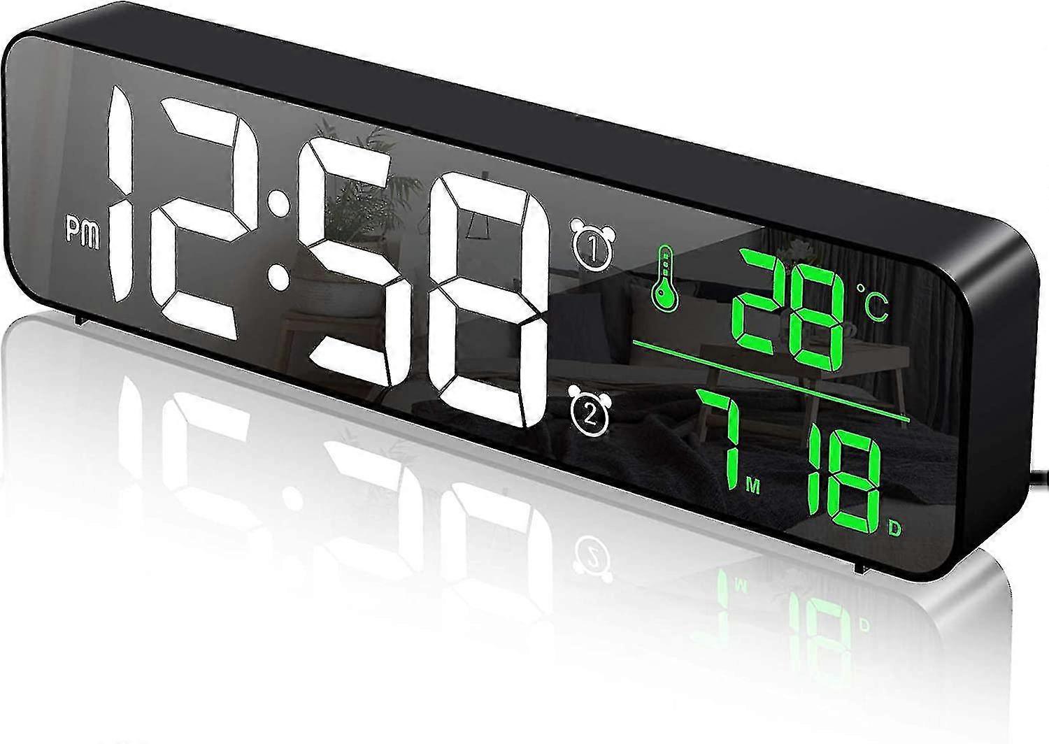 Digitale klok, digitale klok groot display, woonkamer led digitale wekker, groot scherm led digitale klok