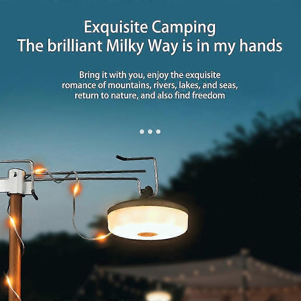 Outdoor Waterproof Portable Stowable String Light Camping String Lights  Stoc