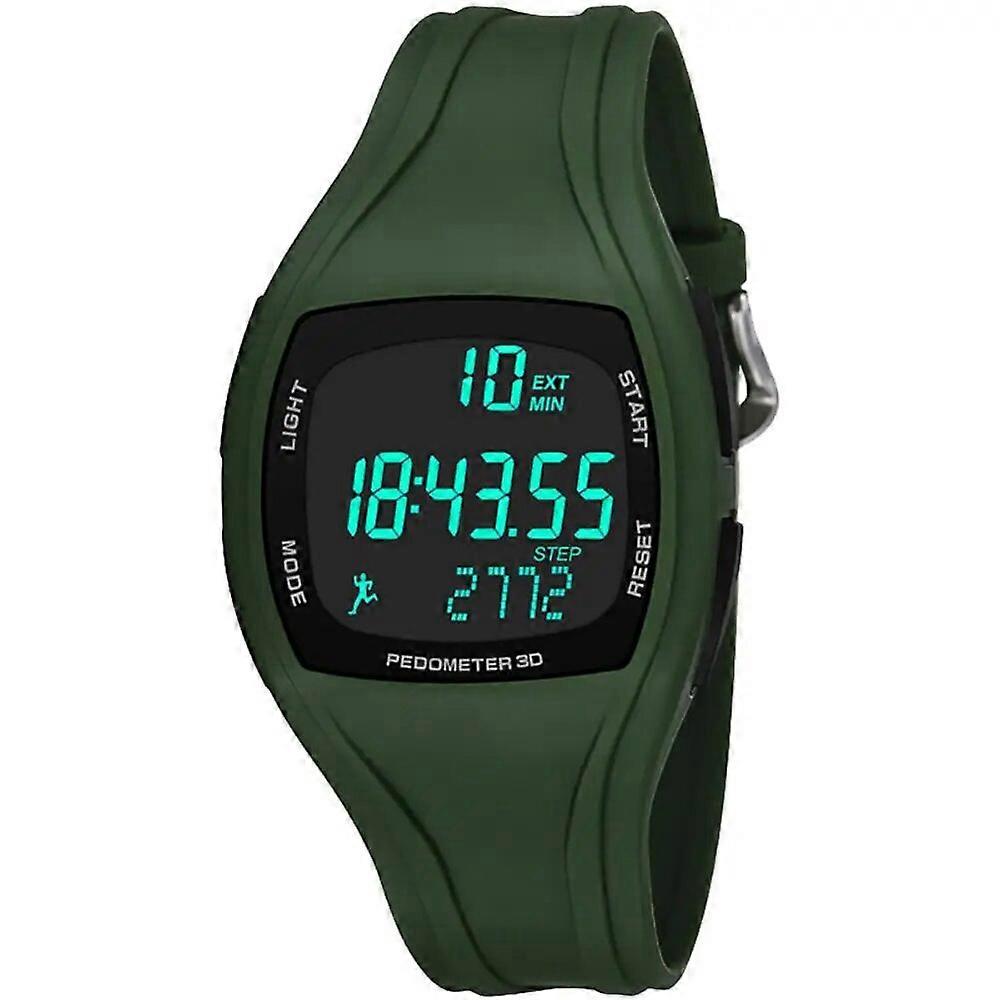 3D Pedometer Alarm Chronograph Multifunction Men Digital Wrist Watch Waterproof