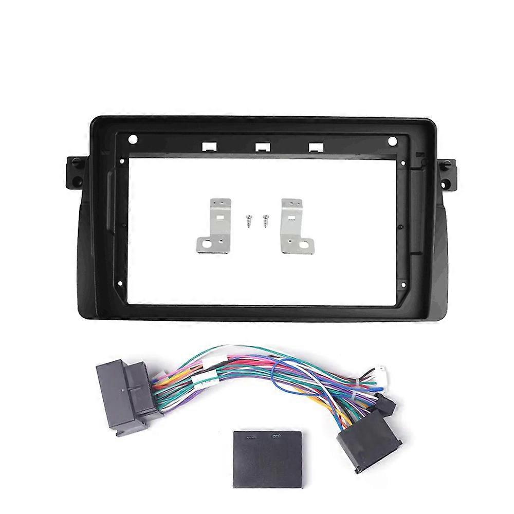 For 1998-2005 BMW 3 (E46) (9INCH) Car Radio Fascia Fit Android Player Frame Adapter Cover Stereo Panel Dash Mount Trim Kit Bezel