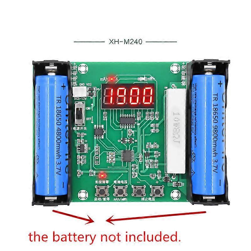 18650 Lithium Battery Capacity Tester Module High Precision XH-M239 LCD Digital Display True Capacity Module MaH/mwH Measurement