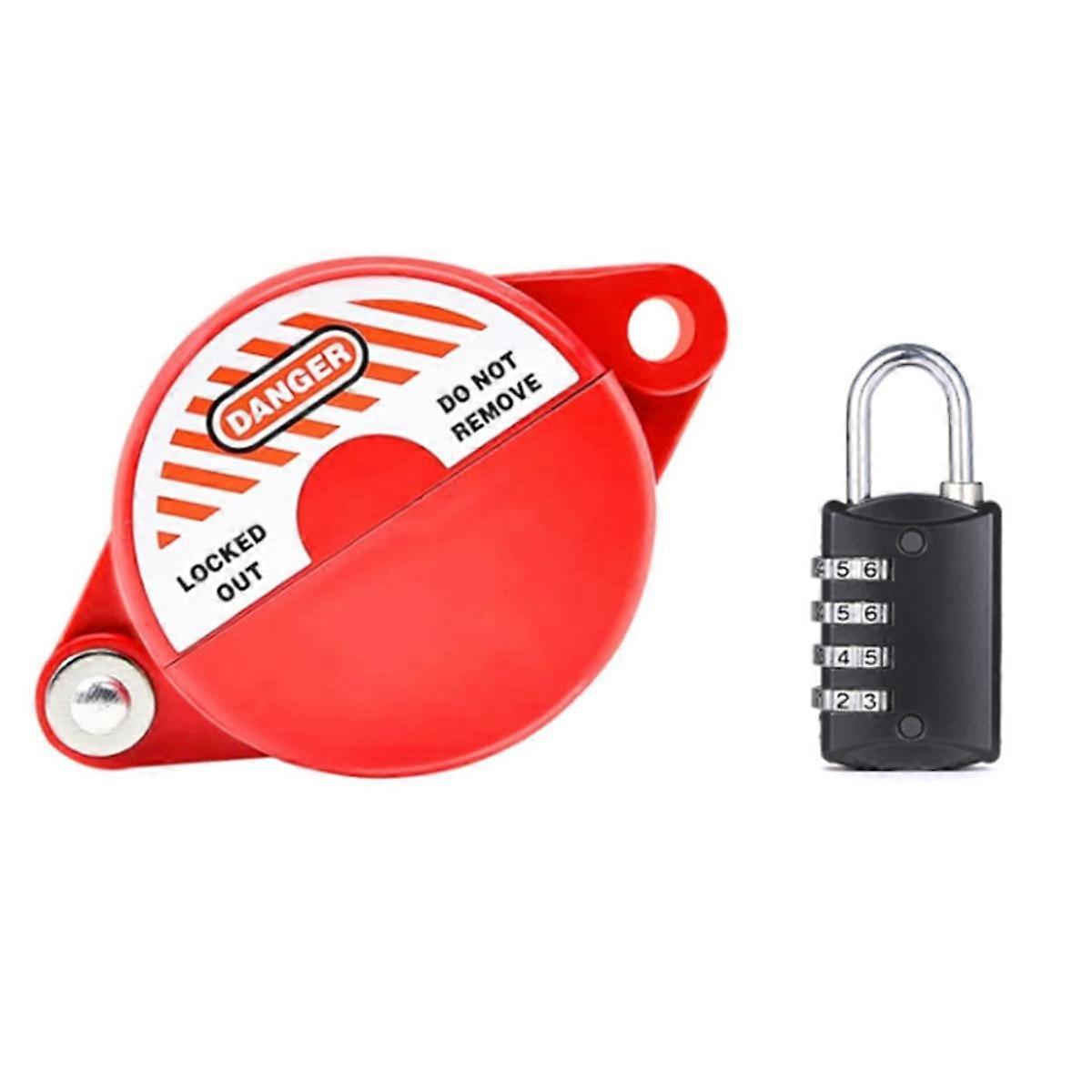 Gate Valve Lockout Device with Coded Lock Suited for 1 to 2-1/2 Gate Valve Handles Gate Valve Lockout Water Spigot Lock