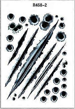 10pcs Simulated Bullet Hole Car Sticker Car Bullet Hole Crack Car Sticker Bullet Hole Car Sticker Set