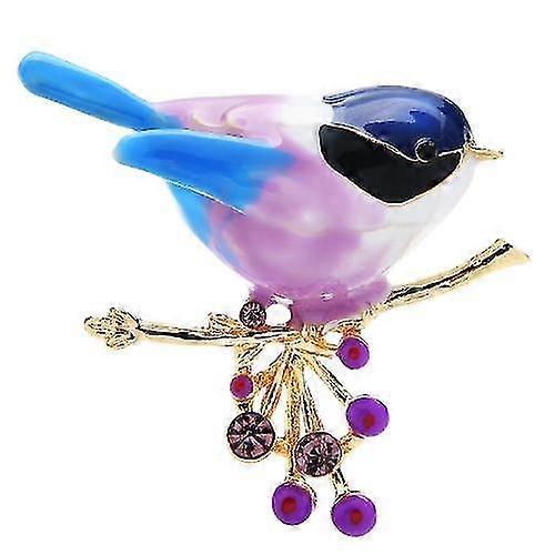 enamel bean bird brooch for gift