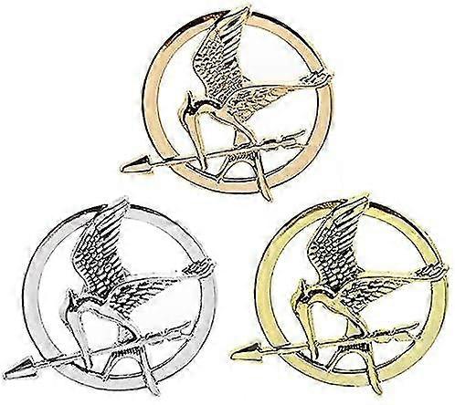 3 Pcs Mockingbirds Personality Symbol Brooch Set