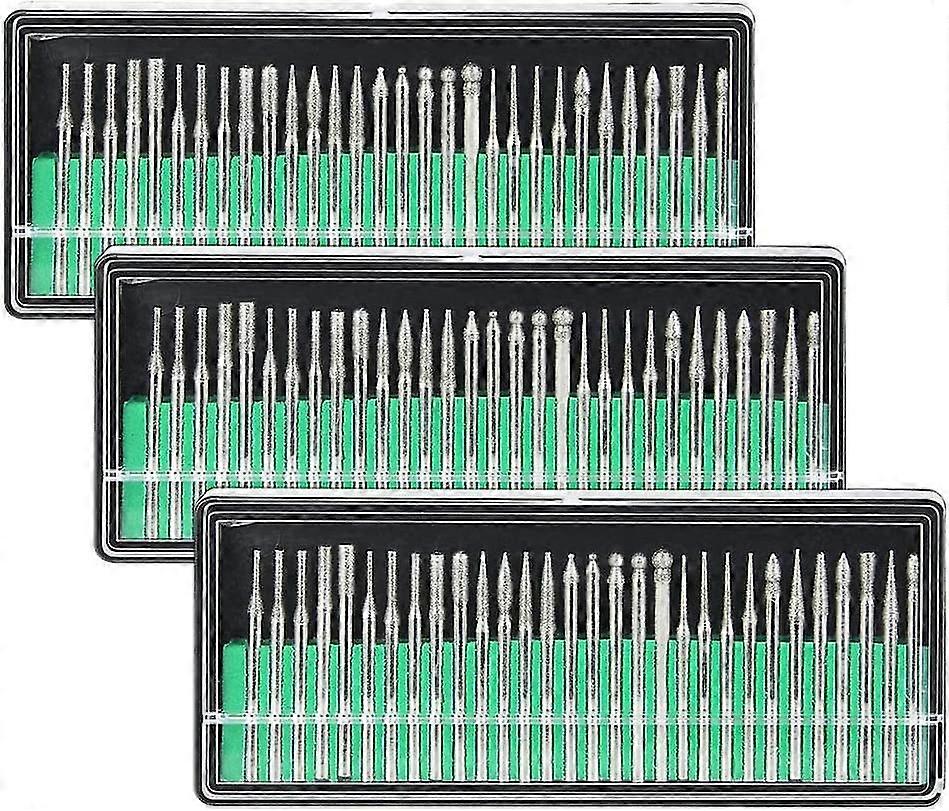 30 Diamond Coated Tip Burr Bits 3mm Shank