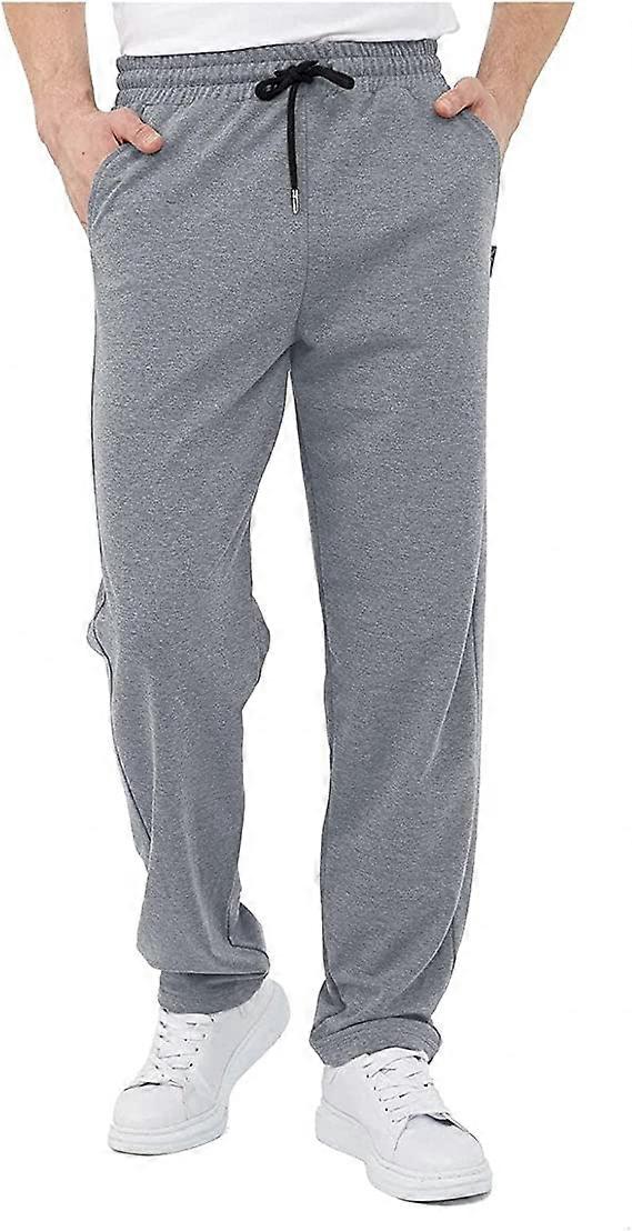 Sweatpants for Men with Pockets,Casual Men's Pants Plus Size Loose Elastic Waist Drawstring Joggers Pant