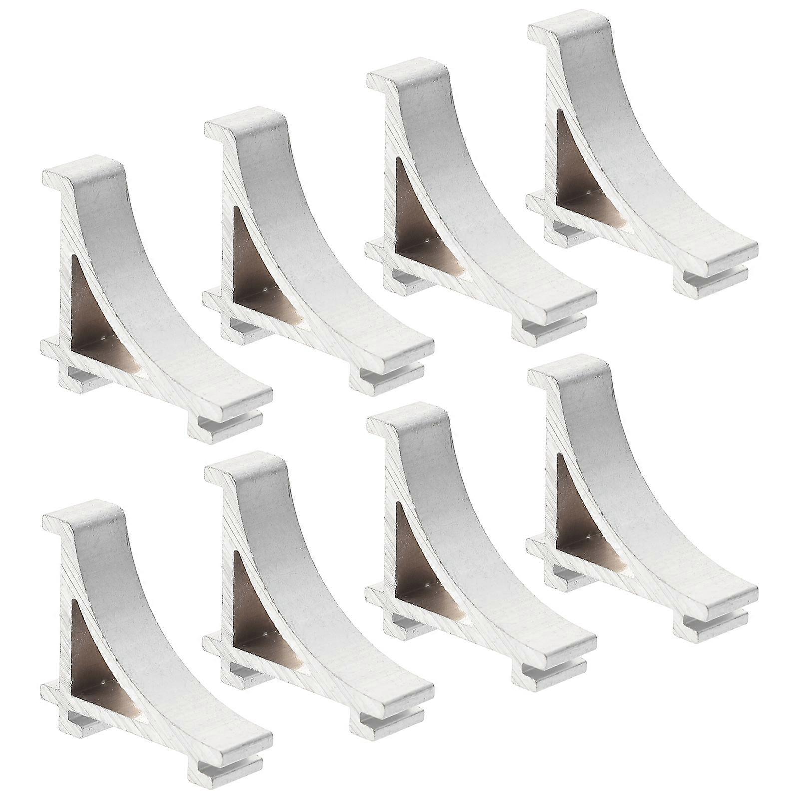 8Pcs Freezer Shelf Clips Refrigerator Support Hooks Cooler Shelf Brace Freezer Clips (Aluminium Size 4)