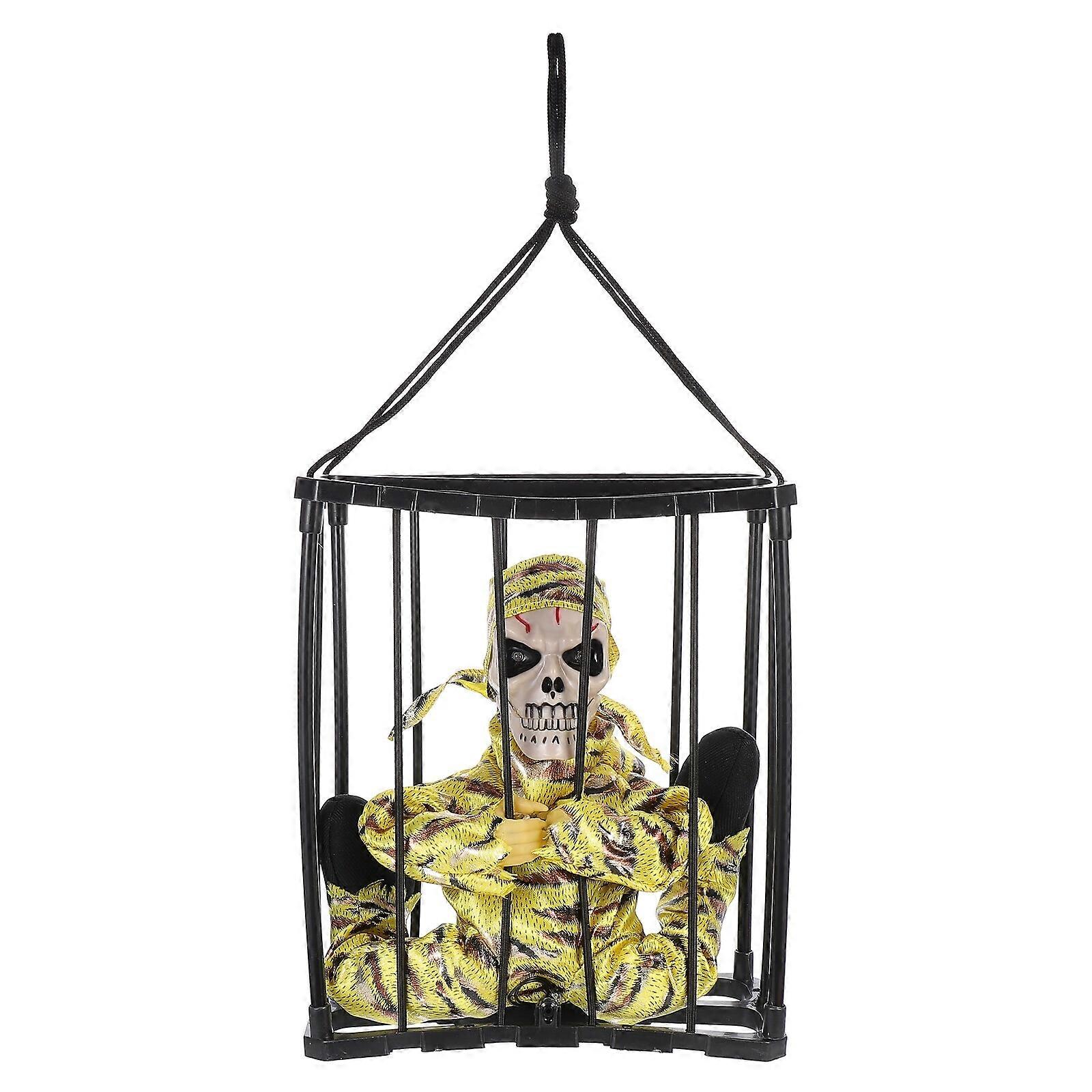 1pc Tricky Toy Decorative Prisons and Ghost Model for Halloween Party and Bar