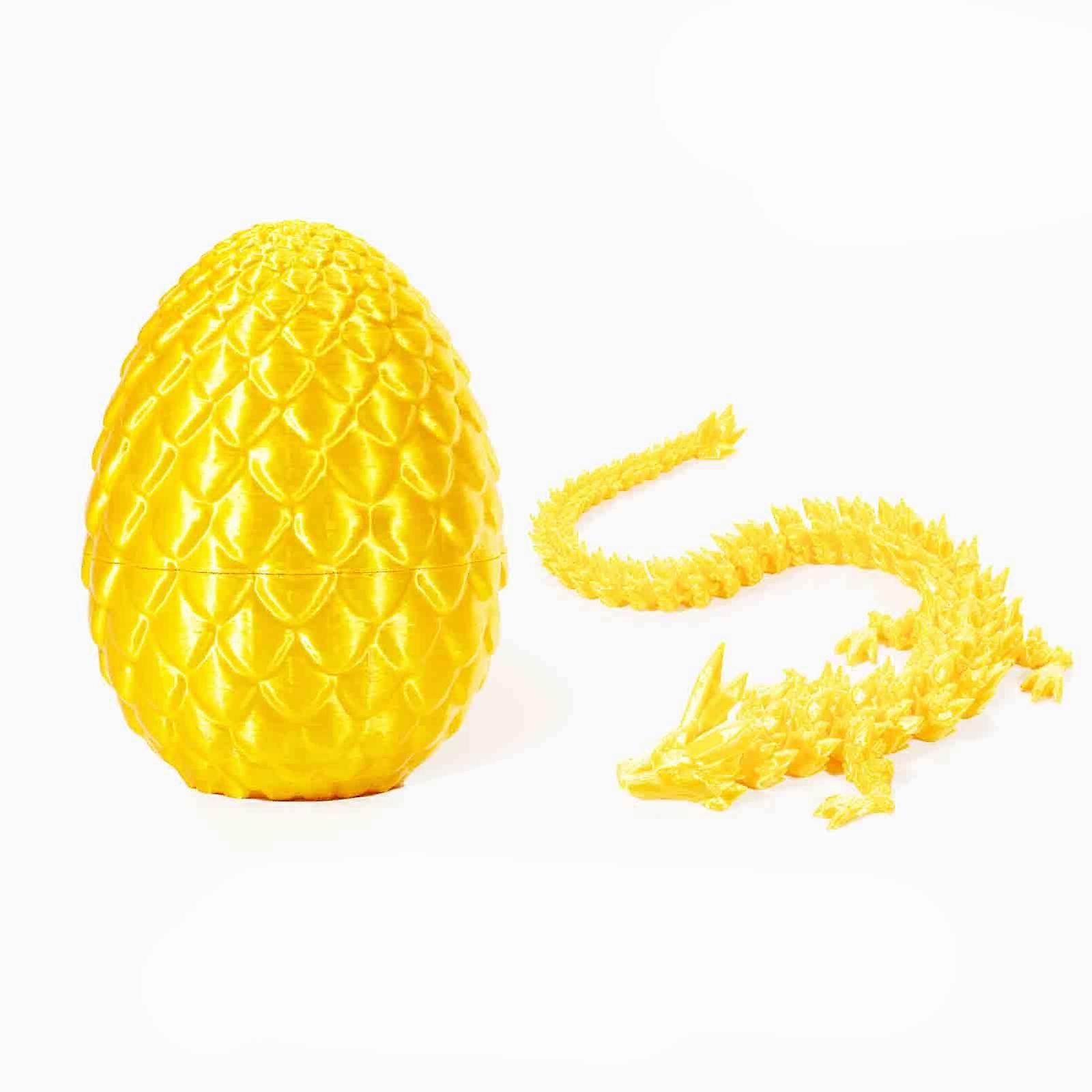 3D מודפס דרקון מפרקי עם ביצת דרקון 3D מודפס הדרקון קריסטל הדרקון