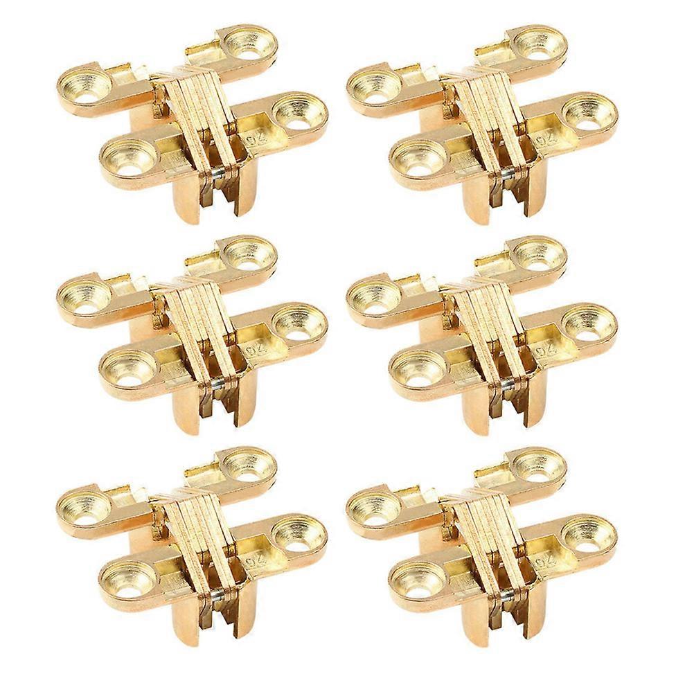 6pcs Folding Door Flap Hidden Hinge Table Holder Hinge for Folding Shelf