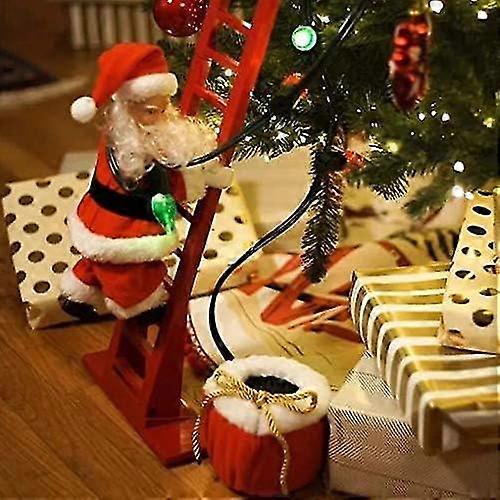 Electric Climbing Santa, Christmas Creative Decoration