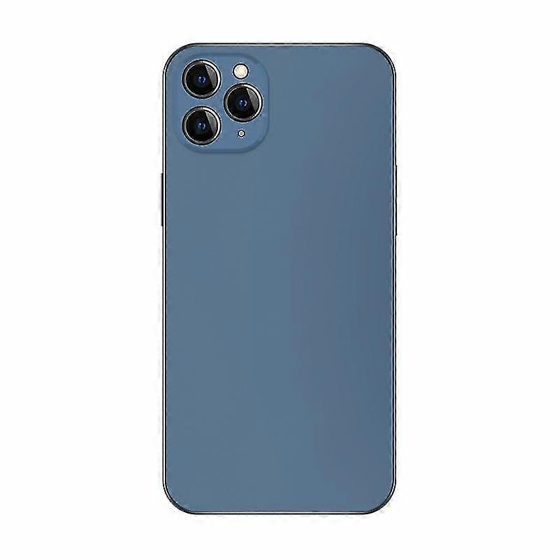 For Iphone 12 Pro Max Electroplating Ag Frosted Phone Case(dark Purple)