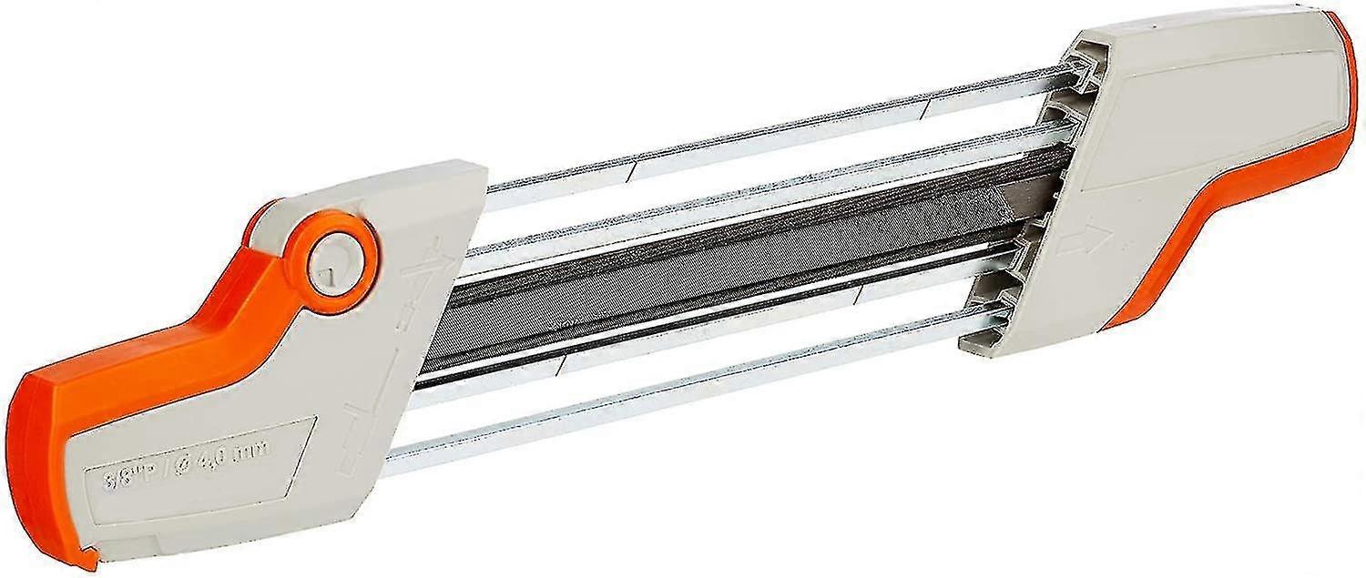 2 In 1 File Holder For 3 8 D  4.0 Mm Chainsaw Chain - For Sharpening Teeth And Depth Gauge In A Single Operation