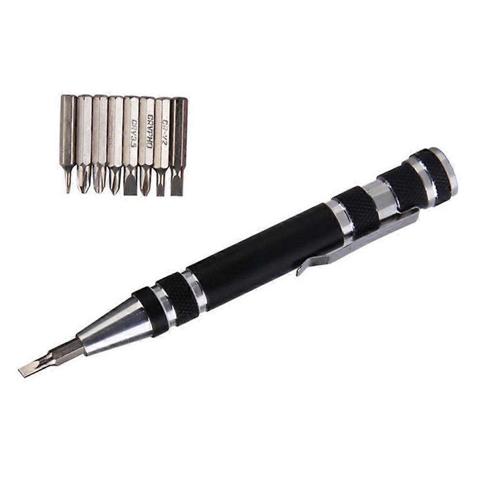 8 In 1 Pocket Precision Screwdriver Bit Set Torx Repair Tool Kit Handle Magnet QinHai