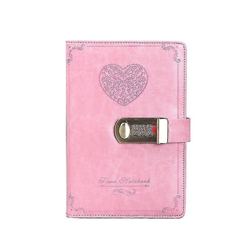Lock Diary Vintage Lock Journal Recargable Personal Locking Diary Romance Leather Locking Writing Notebook