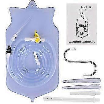 Non-toxic enema bucket kit for colon cleansing with 4 nozzles
