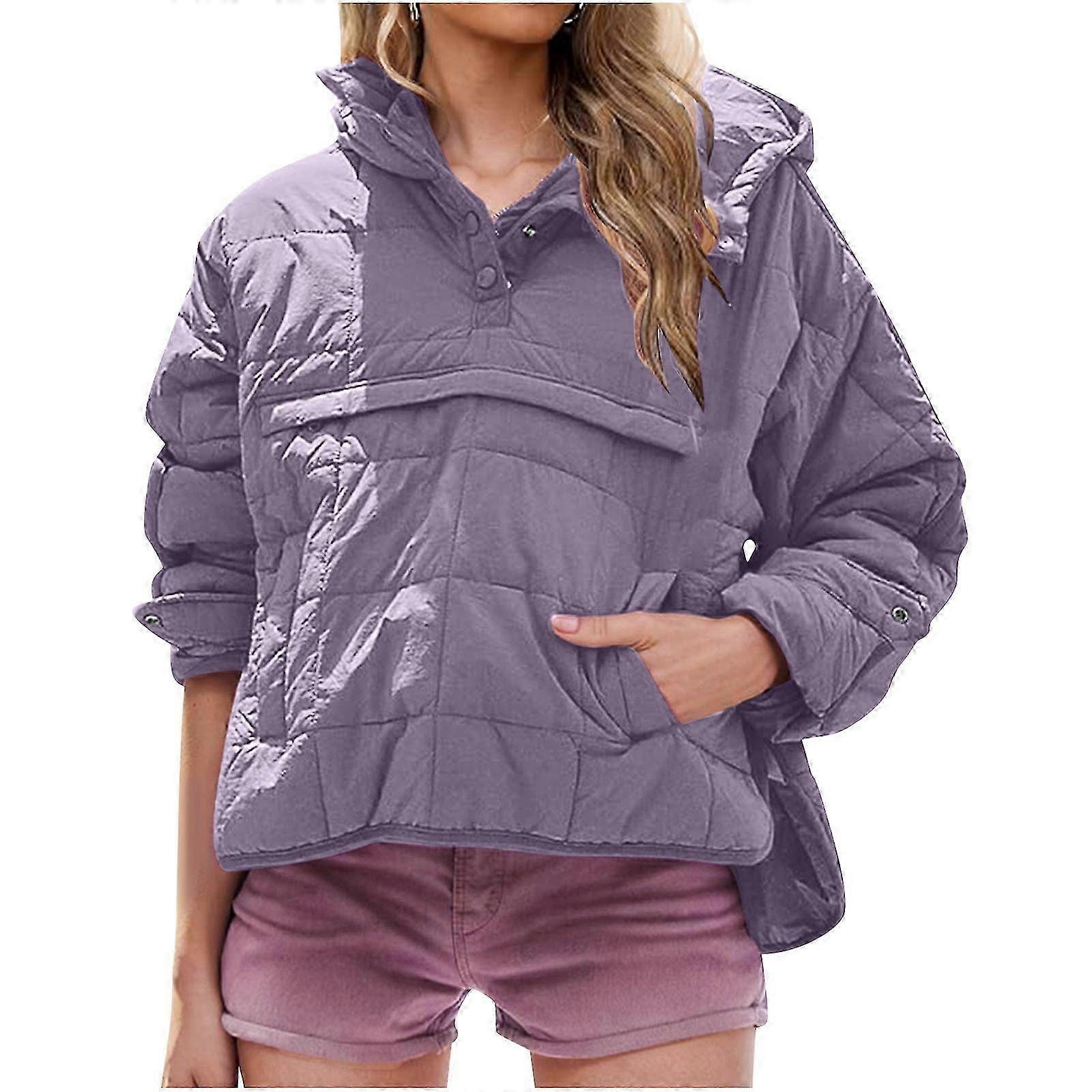 2024 Nouveau Décontracté Et À La Mode Veste En Coton Couleur Unie À Manches Longues Pull À Capuche Ourlet Rond Top W292