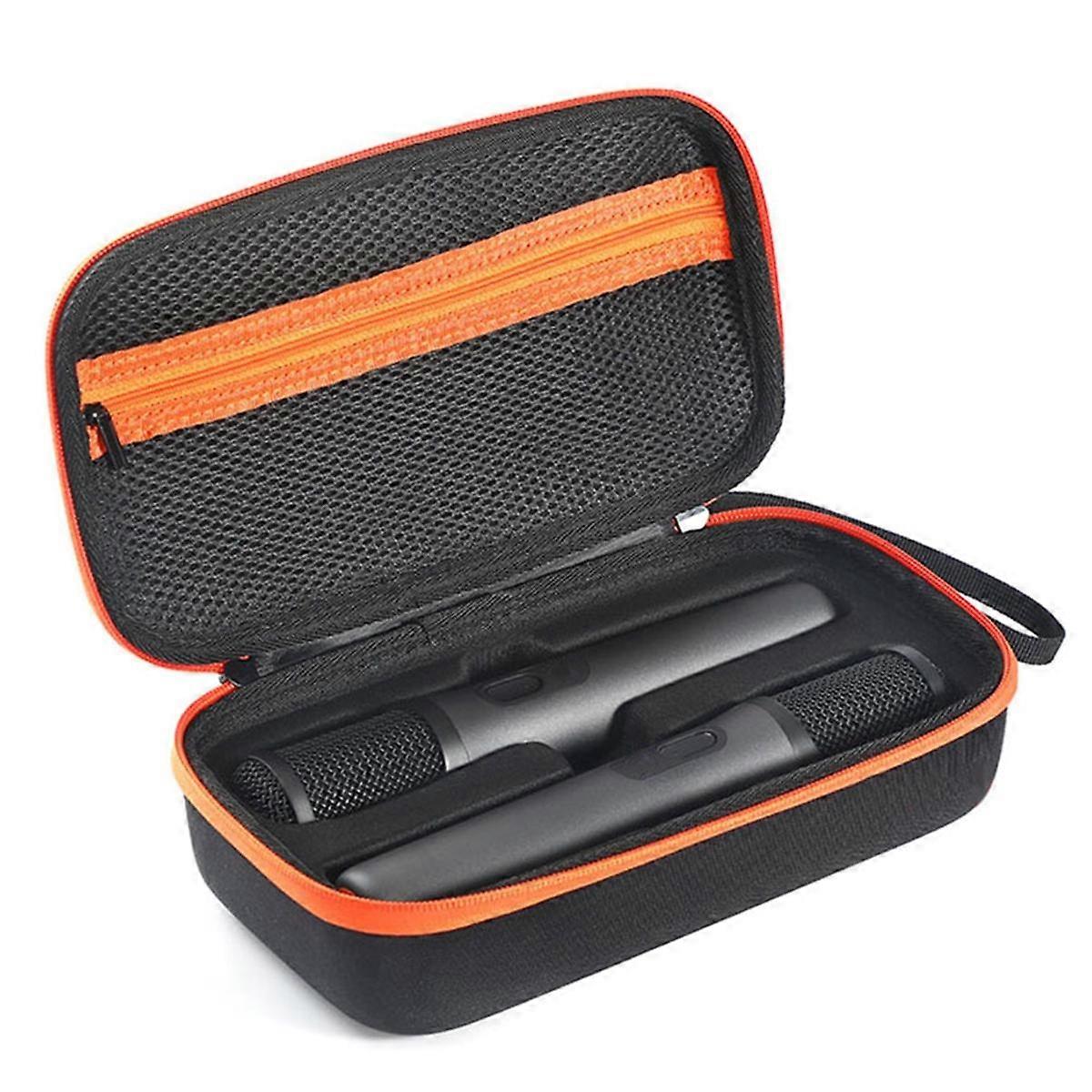 Portable Mic Storage Case for PartyBox - Anti-Scratch Hard Travel Organizer for Wireless Mic & Accessories B