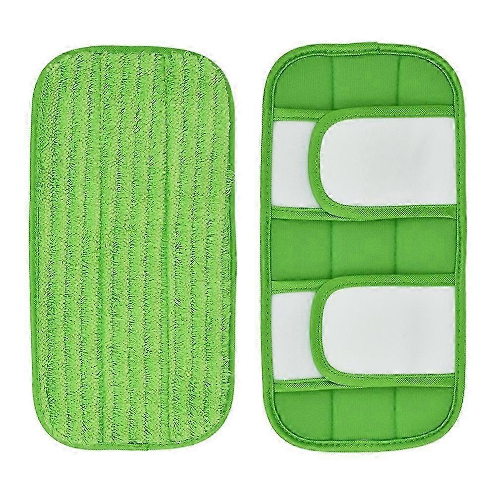 2PCS Wet/Dry Flat Mop Cloth Microfiber Floor Mop Replacement for Sweeper Machine Washable Easy to R