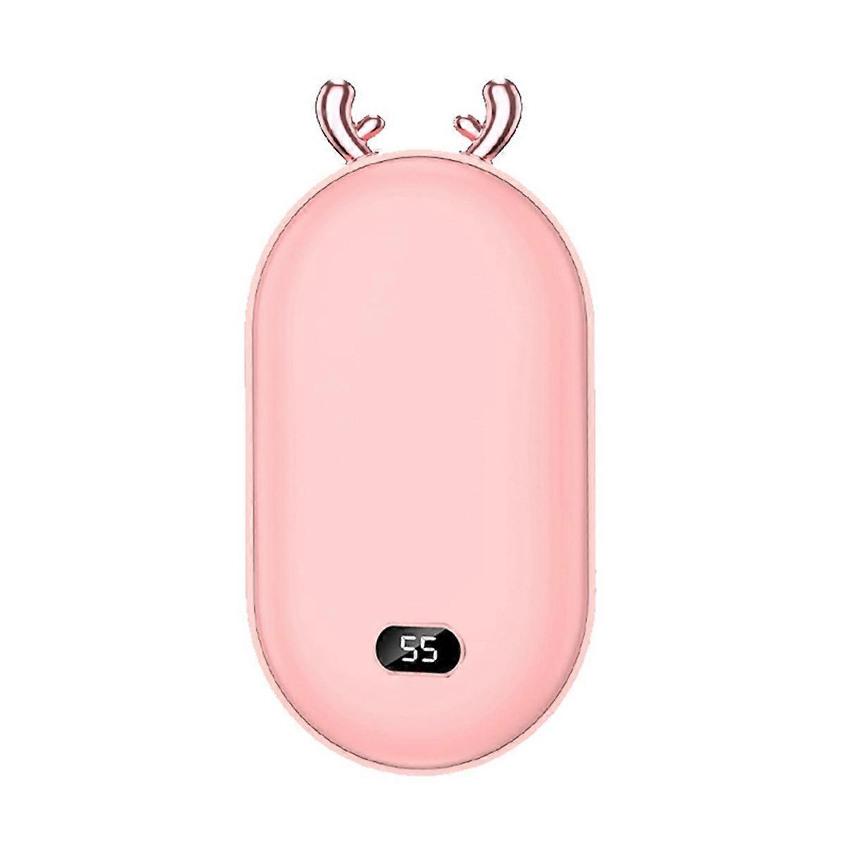 2 in 1 Pocket Hand Warmers Battery 5200mAh Hand Warmers Mini Digital Display Adjustable Hand Warmer